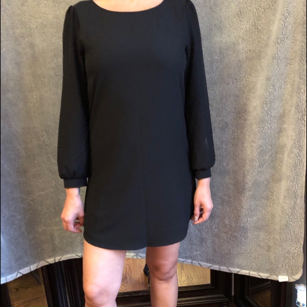 Black mini dress